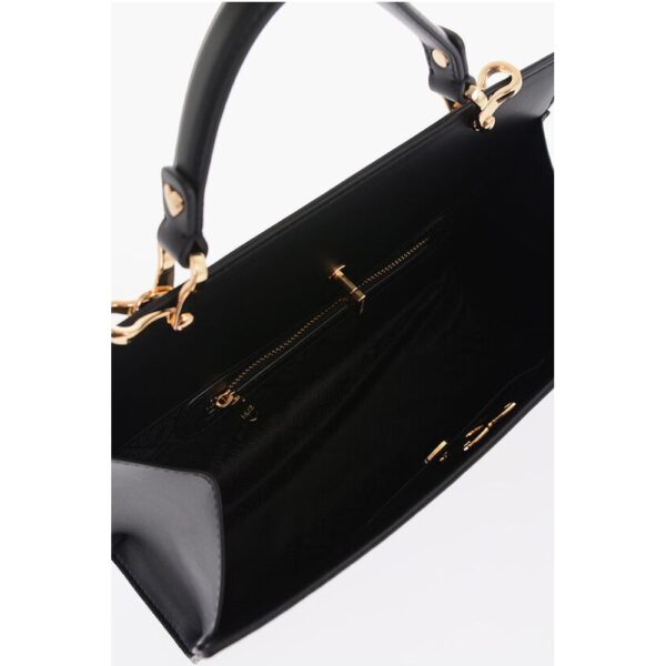 Moschino LOVE Faux Leather Bag with Golden Chain and Turn Lock Closur - Image 4