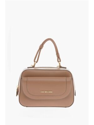 Moschino LOVE Faux Leather bag with braided Handle