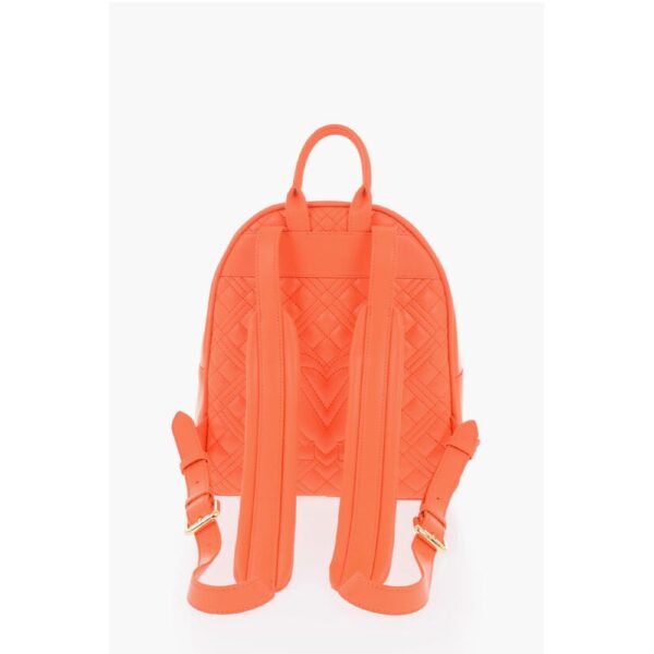 Moschino LOVE Quilted Faux Leather Backpack with Matched Pouch - Image 3