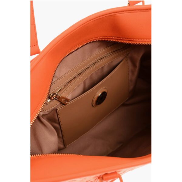 Moschino LOVE Faux Leather and Sponge Tote Bag with Embossed Logo - Image 4