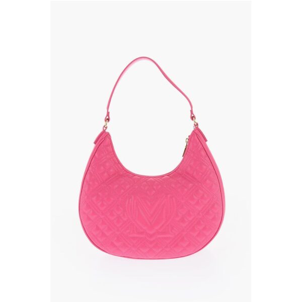 Moschino LOVE Quilted Faux Leather Hobo Bag - Image 2