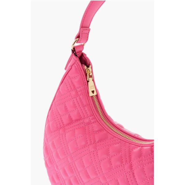 Moschino LOVE Quilted Faux Leather Hobo Bag - Image 3