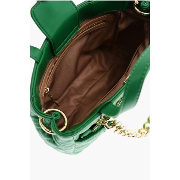 Moschino LOVE Faux Leather Quilted Mini Bag with Matching Pochette - Image 4