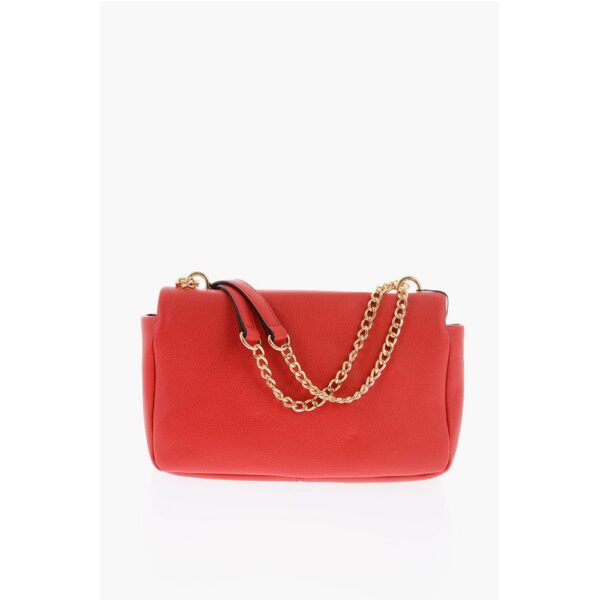 Moschino LOVE Textured Faux Leather Shoulder Bag with Golden Logo - Image 2