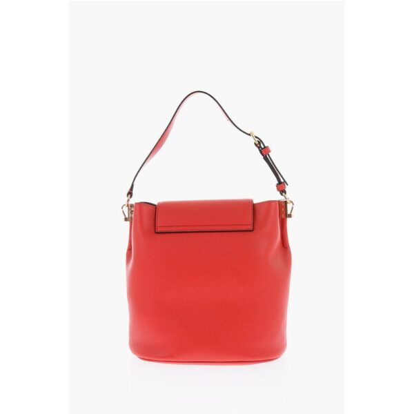 Moschino LOVE Textured Faux Leather Bucket Bag with Magnetic Closure - Image 3