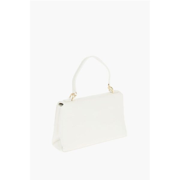 Moschino LOVE Faux Leather Bag with Front Monogram and Turn Lock Clos - Image 2