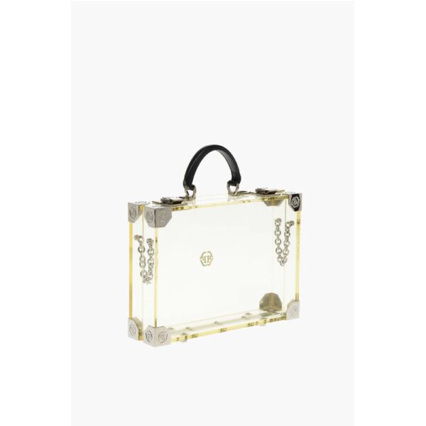 Philipp Plein sheer rigid handbag with removable shoulder strap - Image 2