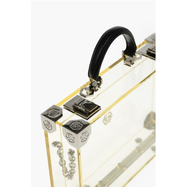 Philipp Plein sheer rigid handbag with removable shoulder strap - Image 4
