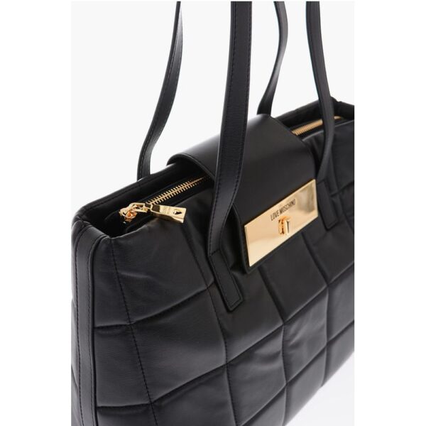 Moschino LOVE Faux Leather Padded Tote Bag - Image 2