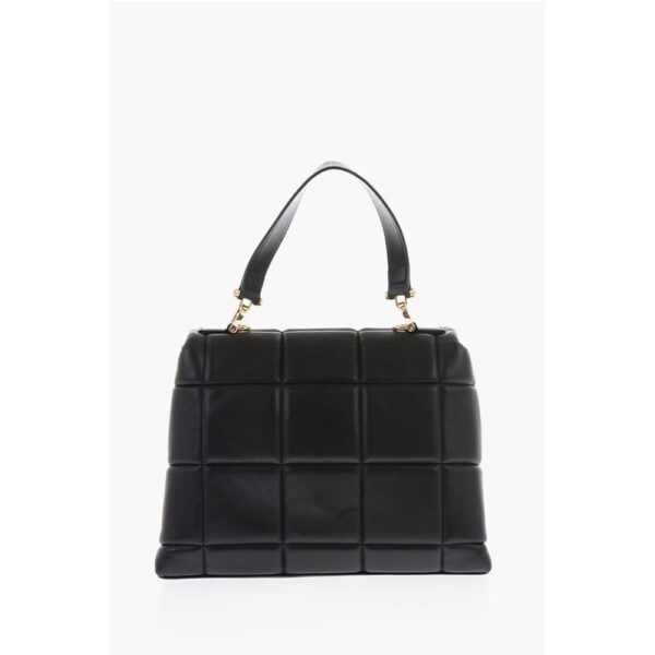 Moschino LOVE Faux Leather Padded Bag with Removable Shoulder Strap - Image 2