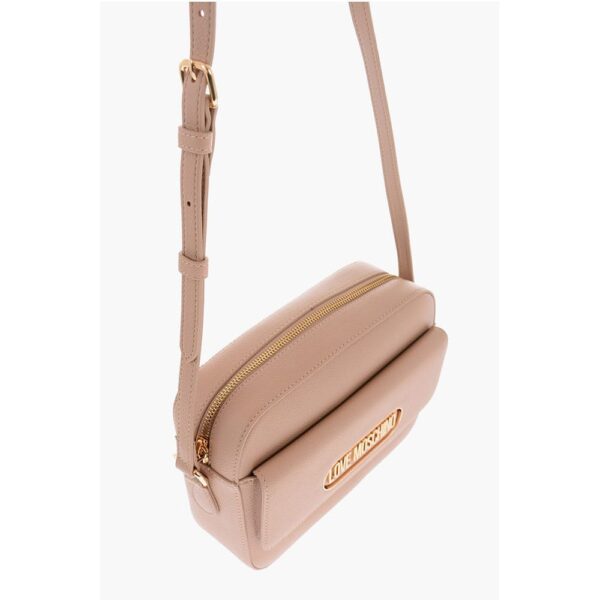 Moschino LOVE Textured Faux Leather Camera Bag with Maxi Pocket - Image 3