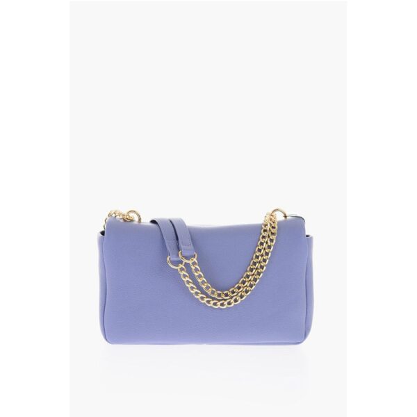 Moschino LOVE Textured Faux Leather Shoulder Bag with Golden Logo - Image 2