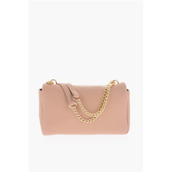 Moschino LOVE Textured Faux Leather Shoulder Bag with Golden Logo - Image 2