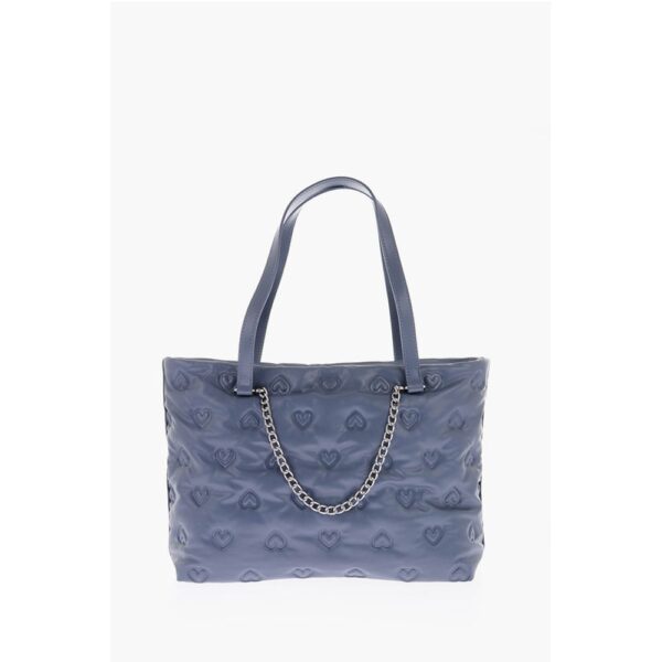 Moschino LOVE hearts embossed faux leather shoulder bag - Image 3