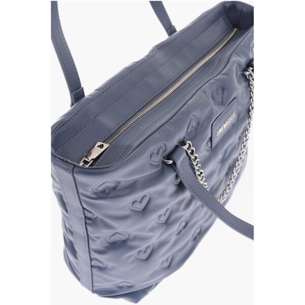 Moschino LOVE hearts embossed faux leather shoulder bag - Image 4