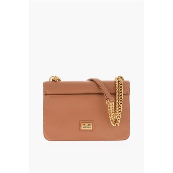 Moschino LOVE chain shoulder strap faux leather bag - Image 2