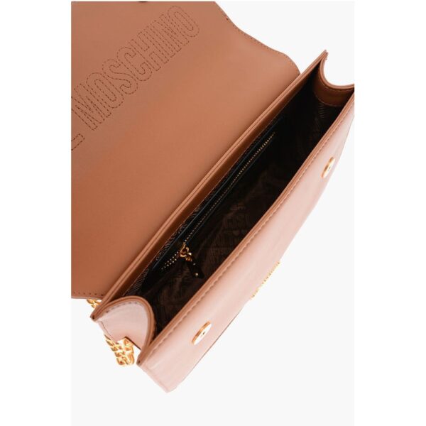 Moschino LOVE chain shoulder strap faux leather bag - Image 4