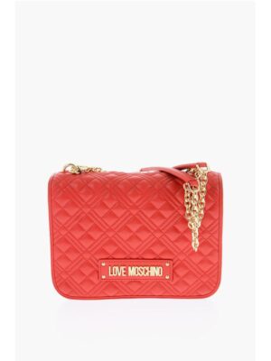 Moschino LOVE quilted faux leather shoulder bag