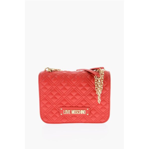 Moschino LOVE quilted faux leather shoulder bag