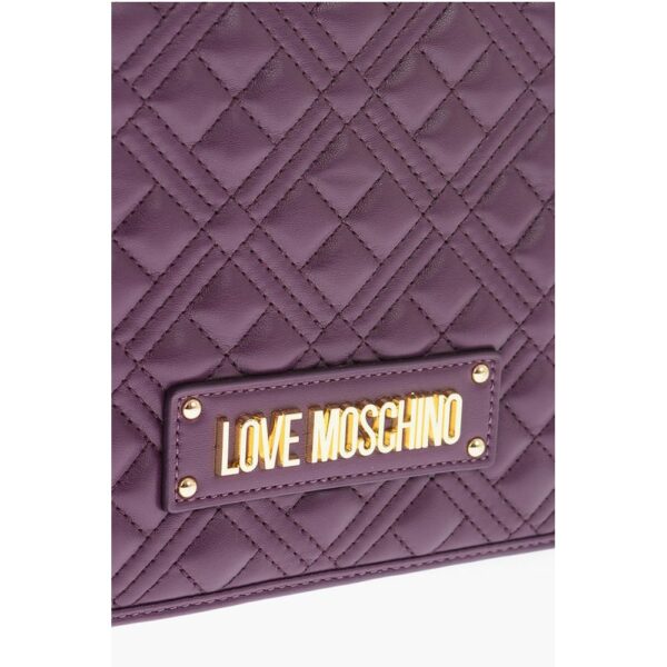 Moschino LOVE quilted faux leather shoulder bag - Image 4