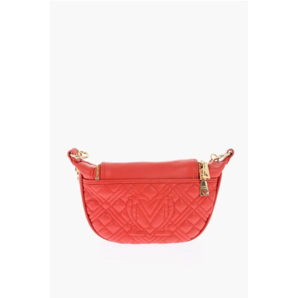 Moschino LOVE chain handle quilted faux leather bag - Image 2