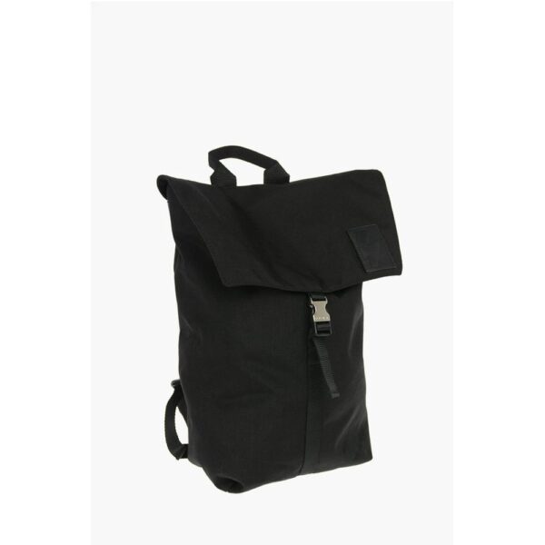 Neil Barrett solid color nylon CITY FLAP backpack