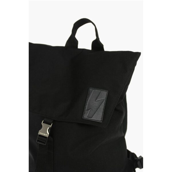 Neil Barrett solid color nylon CITY FLAP backpack - Image 3