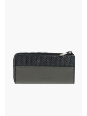 Ermenegildo Zegna EZ LUXURY leather continental wallet with zip closure