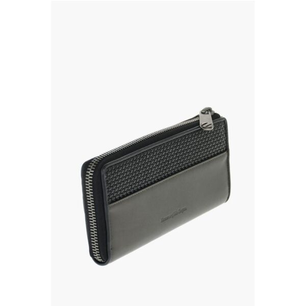 Ermenegildo Zegna EZ LUXURY leather continental wallet with zip closure - Image 3