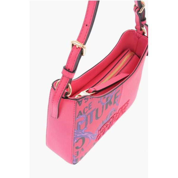 Versace JEANS COUTURE Baroque Motif Shoulder Bag with Embossed Logo - Image 4