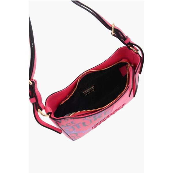 Versace JEANS COUTURE Baroque Motif Shoulder Bag with Embossed Logo - Image 5