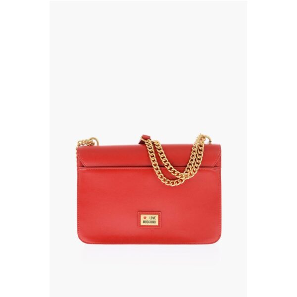 Moschino LOVE faux leather bag with chain shoulder strap and golden c - Image 2