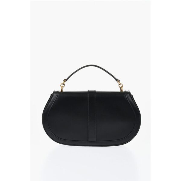 Versace Leather GRECA GODDES Saddle Bag with Golden Detail - Image 3
