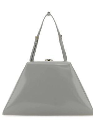 Prada Gray Leather Handbag