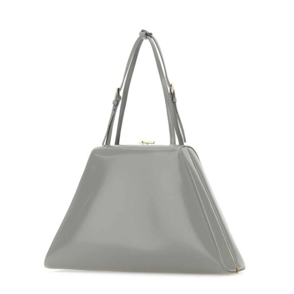 Prada Gray Leather Handbag - Image 2