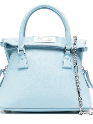 Maison Margiela Blue Leather Handbag