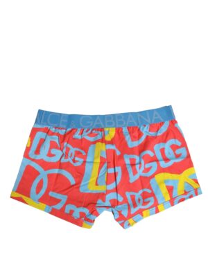 Dolce & Gabbana Multicolor Cotton Logo Print Boxer Underwear