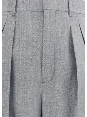 Saint Laurent Wool wide leg Pants