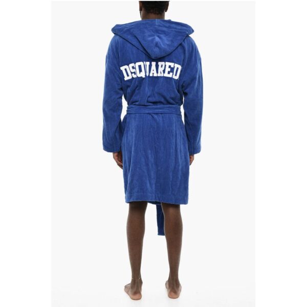 Dsquared² Terry Cottton Bathrobe with Belt - Image 2
