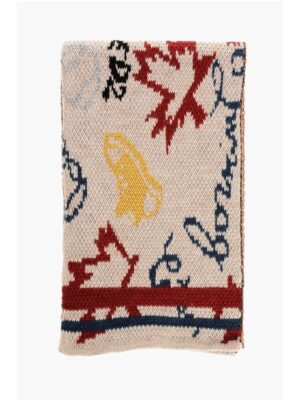 Dsquared² Alpaca Blend Scarf with Contrasting Details