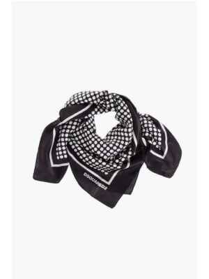Dsquared² Polka Dots Silk Foulard