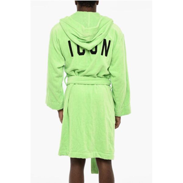 Dsquared² Terry Cottton Bathrobe with Belt - Image 2