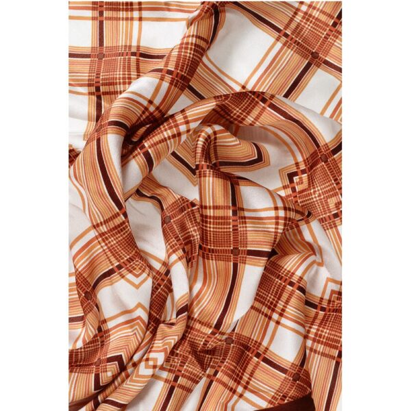 Dsquared² Checked Silk Foulard - Image 2