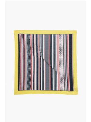 Dsquared² Striped Cotton Foulard with Stars Print
