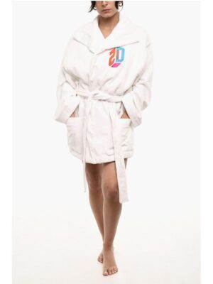 Dsquared² 2 Pockets Terry Cotton Bathrobe