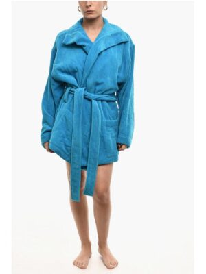 Dsquared² Cotton Terry Beach Bathrobe With Embroidery