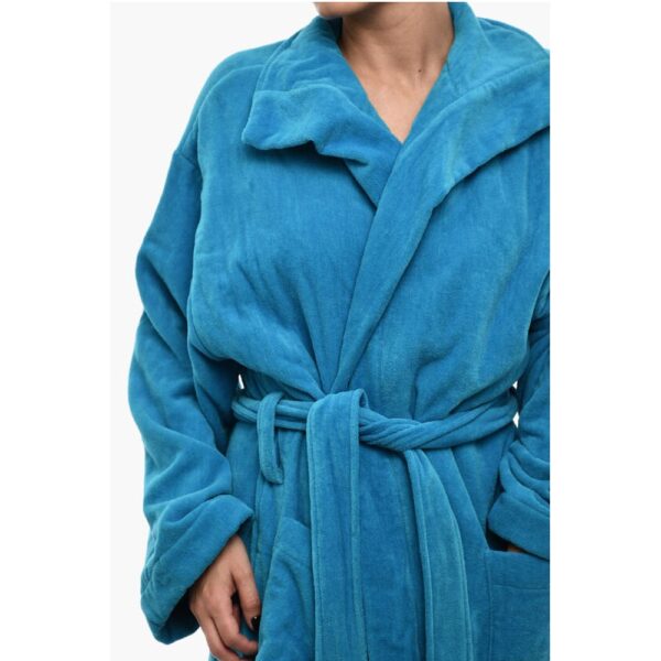 Dsquared² Cotton Terry Beach Bathrobe With Embroidery - Image 3