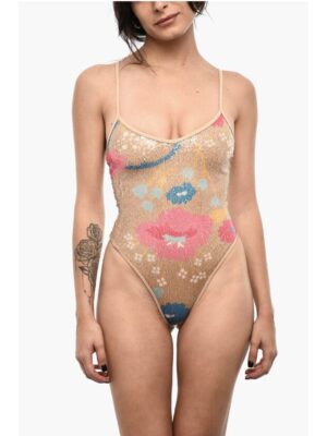 Dsquared² Sequined One Piece Swimsuit