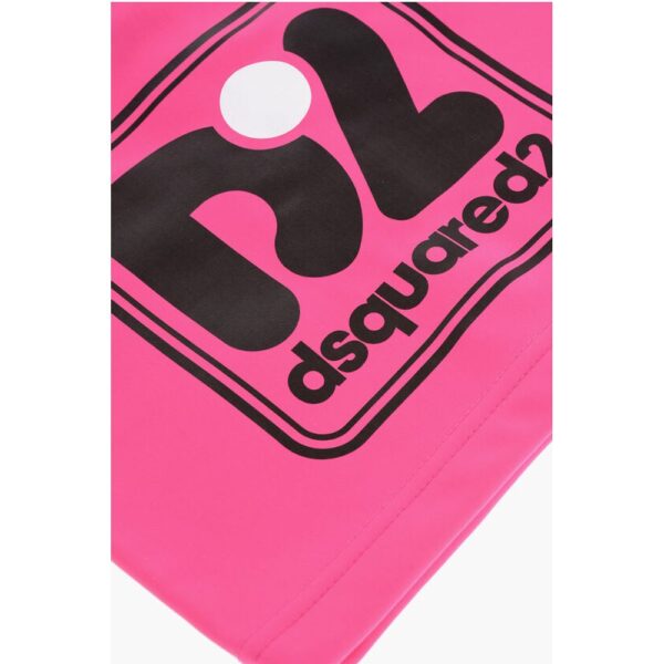 Dsquared² Solid Color Snood with Contrasting Logo - Image 2