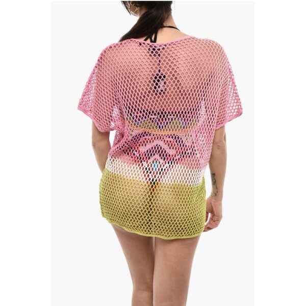Dsquared² Gradient Effect Openwork Beach Cover-up Dress - Image 2